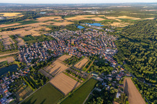 District Rheinsheim in Philippsburg in the state Baden-Wuerttemberg, Germany out of the air