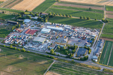 Industrial area Karl-Löschstr in Lingenfeld in the state Rhineland-Palatinate, Germany