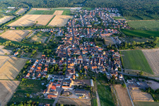 Aerial view of Westheim in the state Rhineland-Palatinate, Germany