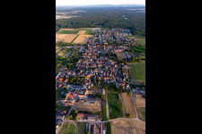 Aerial photograpy of Westheim in the state Rhineland-Palatinate, Germany