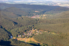 District Lauterschwan in Erlenbach bei Dahn in the state Rhineland-Palatinate, Germany out of the air
