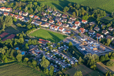 Camping in the Klingbachtal in the district Ingenheim in Billigheim-Ingenheim in the state Rhineland-Palatinate, Germany