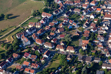District Maximiliansau in Wörth am Rhein in the state Rhineland-Palatinate, Germany viewn from the air