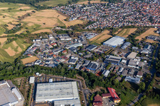 Industrial Estate Industriestr in Hagenbach in the state Rhineland-Palatinate, Germany