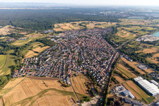 Hagenbach in the state Rhineland-Palatinate, Germany out of the air