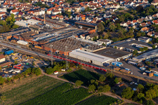 Gemeindewerke Haßloch GmbH on the railway line in Haßloch in the state Rhineland-Palatinate, Germany