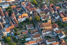 Evangelical Church Oberlustadt, Apostle Church - Protestant Parish Lustadt in the district Niederlustadt in Lustadt in the state Rhineland-Palatinate, Germany