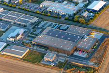 Aerial photograpy of Heo GmbH in Herxheim bei Landau in the state Rhineland-Palatinate, Germany