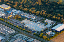 Aerial view of Eberspächer catem GmbH & Co. KG in Herxheim bei Landau in the state Rhineland-Palatinate, Germany