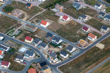 New development area K2, Rosenweg in Kandel in the state Rhineland-Palatinate, Germany