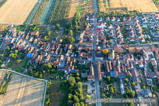 Erlenbach bei Kandel in the state Rhineland-Palatinate, Germany seen from a drone