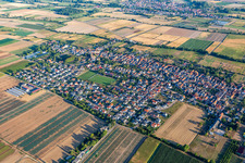 Aerial photograpy of Gommersheim in the state Rhineland-Palatinate, Germany