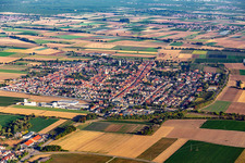 Aerial view of District Böhl in Böhl-Iggelheim in the state Rhineland-Palatinate, Germany