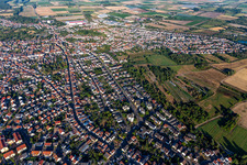 Schifferstadt in the state Rhineland-Palatinate, Germany from above