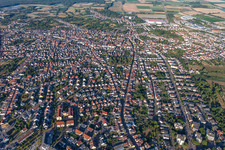 Schifferstadt in the state Rhineland-Palatinate, Germany out of the air