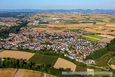 Hördt in the state Rhineland-Palatinate, Germany from the plane