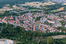 Lauterbourg in the state Bas-Rhin, France out of the air