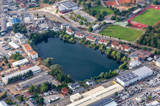 Forest Lake in Forst in the state Baden-Wuerttemberg, Germany