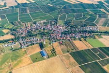 Bird's eye view of Dierbach in the state Rhineland-Palatinate, Germany