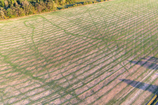 Field structures in Germay in the state Haute Marne, France