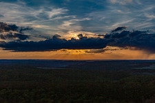 Sunset in Sailly in the state Haute Marne, France