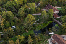Aerial photograpy of Camping SAS Forge de Sainte Marie in Thonnance-les-Moulins in the state Haute Marne, France