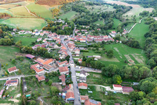 Oblique view of Noncourt-sur-le-Rongeant in the state Haute Marne, France