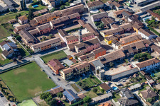 Piazza Trento in Ripalta Guerina in the state Cremona, Italy