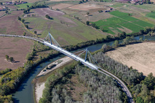 Bridge over the Adda Ponte di Boccaserio in the district Boccaserio in Bertonico in the state Lodi, Italy
