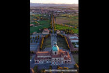 Santa Maria del Fonte Sanctuary from the plane