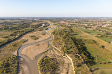 Secchia River in Sassuolo in the state Modena, Italy