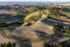 Hills on the edge of the Apennines in Fiorano Modenese in the state Modena, Italy