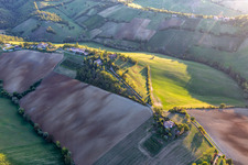 Aerial view of Albinea in Albinea in the state Reggio Emilia, Italy