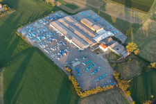 Aerial view of Logician srl in Scandiano in the state Reggio Emilia, Italy