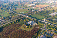 Bridges Ponte di Calatrava, Vela di Calatrava NORTH and SOUTH over the high-speed rail line and Autostrada del Sole in Reggio nell’Emilia in the state Reggio Emilia, Italy