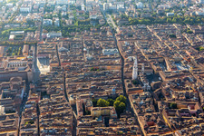 Piazza Roma, Duomo, Piazza Grande in Modena in the state Modena, Italy