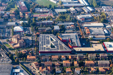 Aerial photograpy of Ferrari SPA in Maranello in the state Modena, Italy