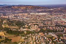 Aerial photograpy of Sassuolo in the state Modena, Italy