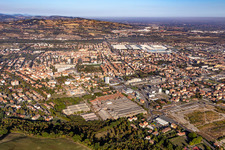 Oblique view of Sassuolo in the state Modena, Italy