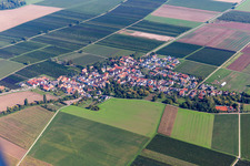 Aerial photograpy of Kleinfischlingen in the state Rhineland-Palatinate, Germany