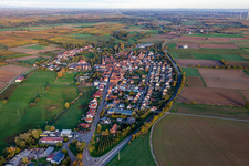 District Kapellen in Kapellen-Drusweiler in the state Rhineland-Palatinate, Germany from the drone perspective