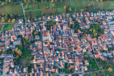 Aerial view of District Arzheim in Landau in der Pfalz in the state Rhineland-Palatinate, Germany