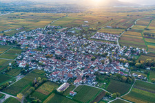 District Nußdorf in Landau in der Pfalz in the state Rhineland-Palatinate, Germany from above