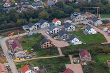 Bird's eye view of New development area K2 in Kandel in the state Rhineland-Palatinate, Germany
