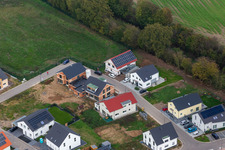 New development area K2 in Kandel in the state Rhineland-Palatinate, Germany from the drone perspective