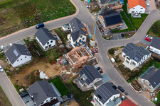 Aerial photograpy of New development area K2 in Kandel in the state Rhineland-Palatinate, Germany