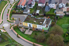 Kandel in the state Rhineland-Palatinate, Germany seen from above
