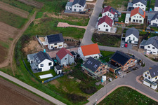 New development area K2 in Kandel in the state Rhineland-Palatinate, Germany out of the air