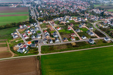 Bird's eye view of New development area K2 in Kandel in the state Rhineland-Palatinate, Germany