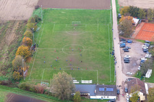 Aerial view of SV 1946 Minfeld in Minfeld in the state Rhineland-Palatinate, Germany